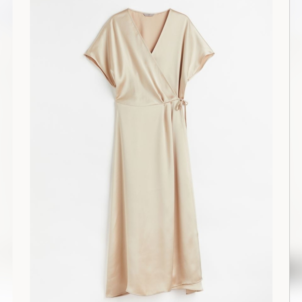 H&M Cream Midi Dress